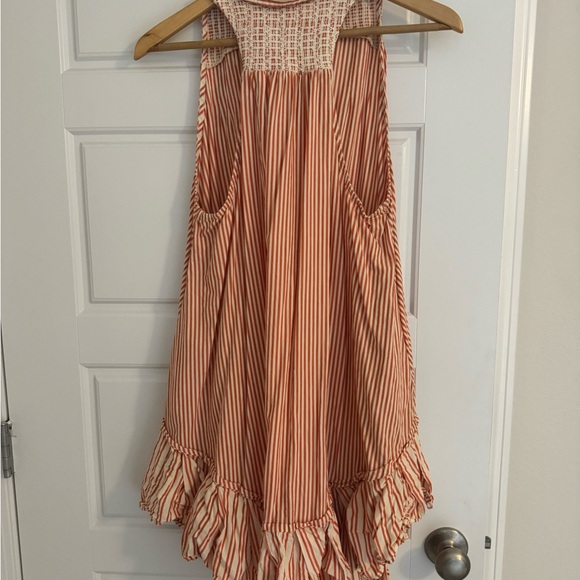 Free People Orange and Cream Dress/tunic - Picture 3 of 5